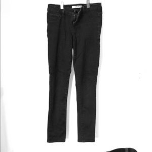Black denim jeans